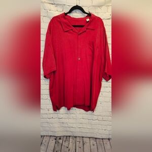Tommy Bahama Men's Vibrant Red Button Down Shirt